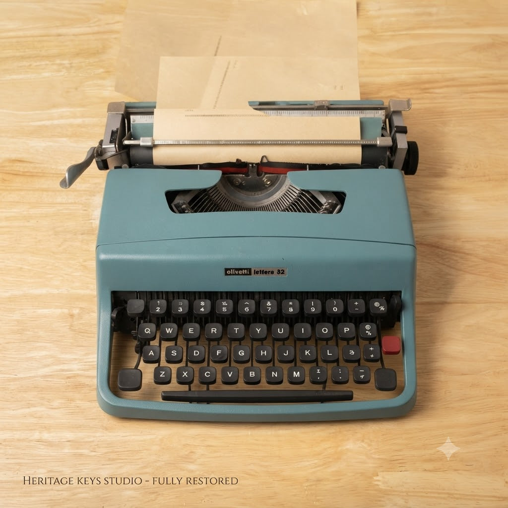 Heritage Keys Studio — Hand-Restored Olivetti Lettera 32 (Collector’s Edition)