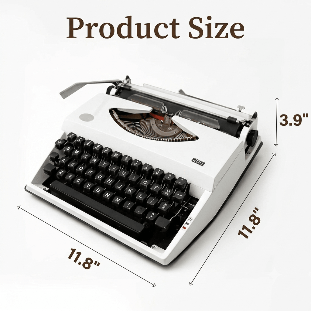1980s Feiyu 200 Classic Manual Typewriter - Authentic Restored Collector's Piece - Heritage Keys Studio
