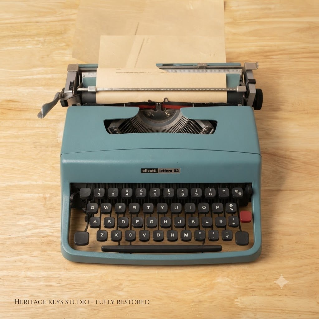 Heritage Keys Studio — Hand-Restored Olivetti Lettera 32 (Collector’s Edition) - Heritage Keys Studio