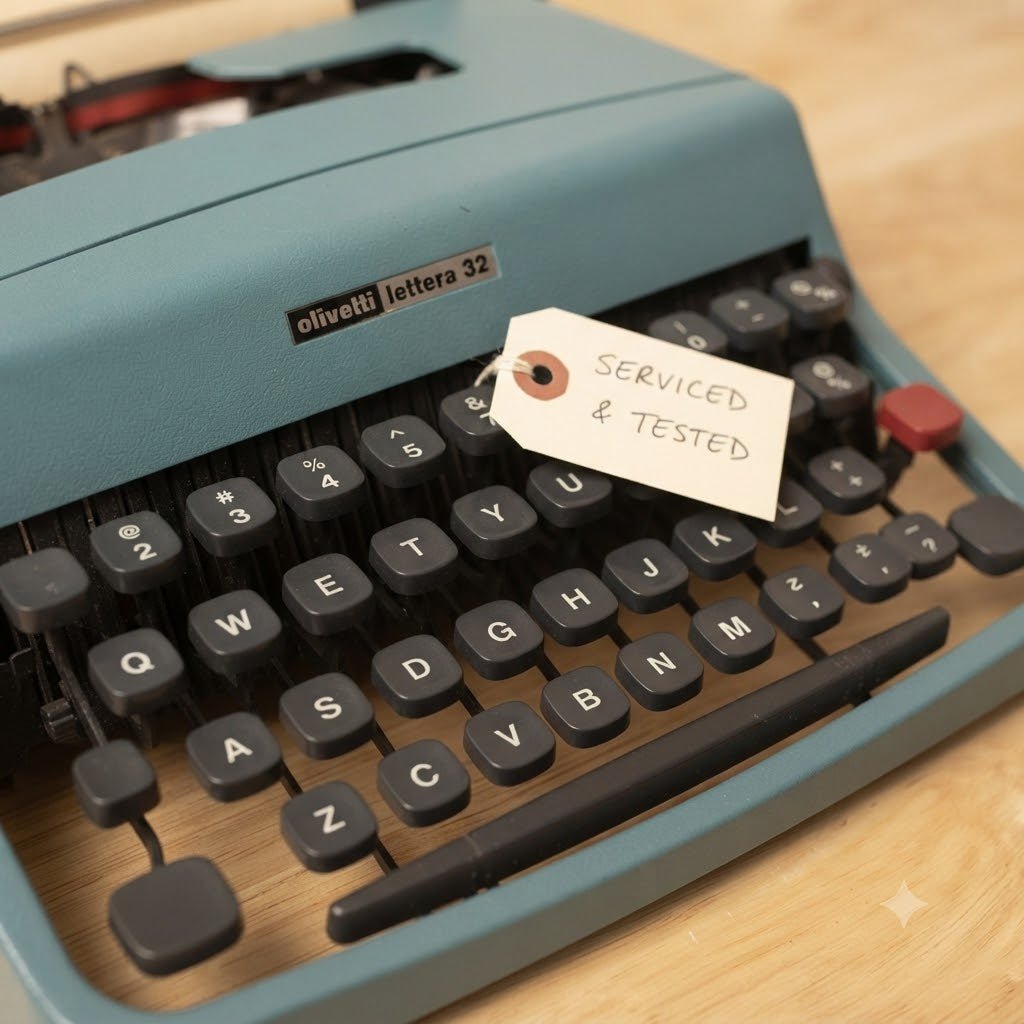 Heritage Keys Studio — Hand-Restored Olivetti Lettera 32 (Collector’s Edition) - Heritage Keys Studio