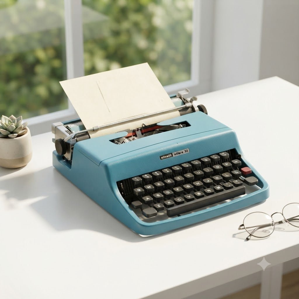 Heritage Keys Studio — Hand-Restored Olivetti Lettera 32 (Collector’s Edition) - Heritage Keys Studio