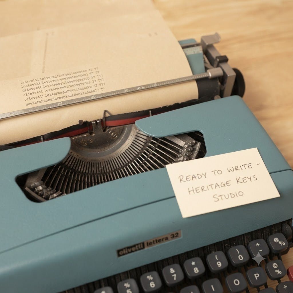 Heritage Keys Studio — Hand-Restored Olivetti Lettera 32 (Collector’s Edition) - Heritage Keys Studio