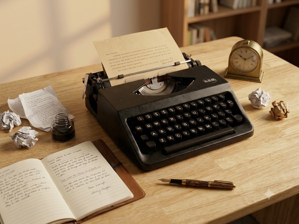 Rare Vintage Black "HERO" Manual Typewriter - Fully Serviced & Restored by Heritage Keys Studio - Heritage Keys Studio