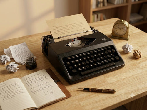 Rare Vintage Black "HERO" Manual Typewriter - Fully Serviced & Restored by Heritage Keys Studio - Heritage Keys Studio