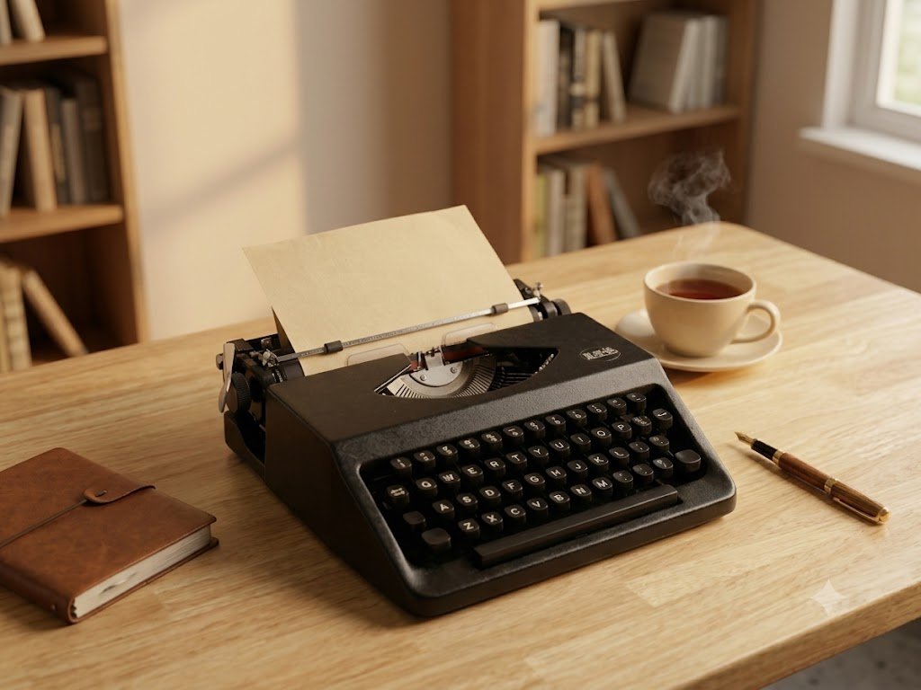 Rare Vintage Black "HERO" Manual Typewriter - Fully Serviced & Restored by Heritage Keys Studio - Heritage Keys Studio